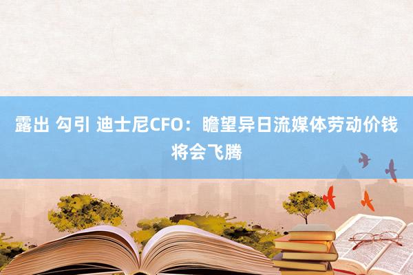 露出 勾引 迪士尼CFO：瞻望异日流媒体劳动价钱将会飞腾