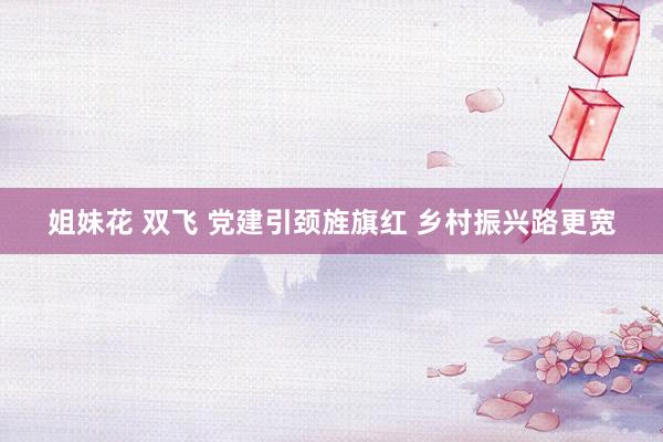 姐妹花 双飞 党建引颈旌旗红 乡村振兴路更宽