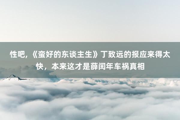 性吧， 《蛮好的东谈主生》丁致远的报应来得太快，本来这才是薛闰年车祸真相